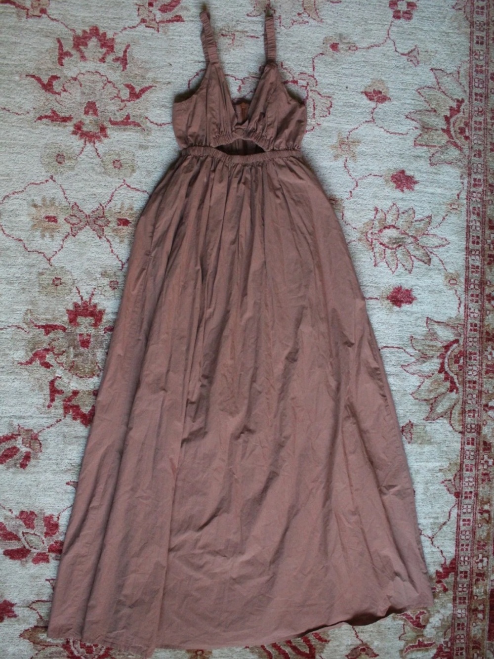 Nude Lucy 100% Cotton maxi dress w/ cutout size XS